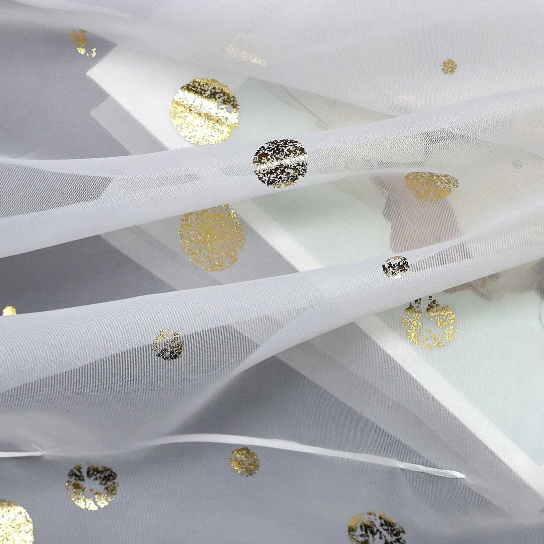 Rollos ohne Bohren Raffgardinen mit V-Haken Ösenrollo Voile Gardinen Transparent Vorhänge Modern Weiß 1 Stück - Joyswahl