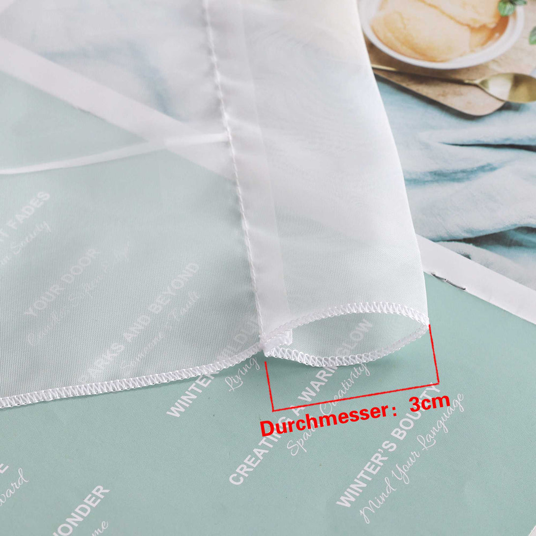 Raffrollo durch Strangendurchzug mit Blumenmuster Modern Transparent 1 Stück - Joyswahl