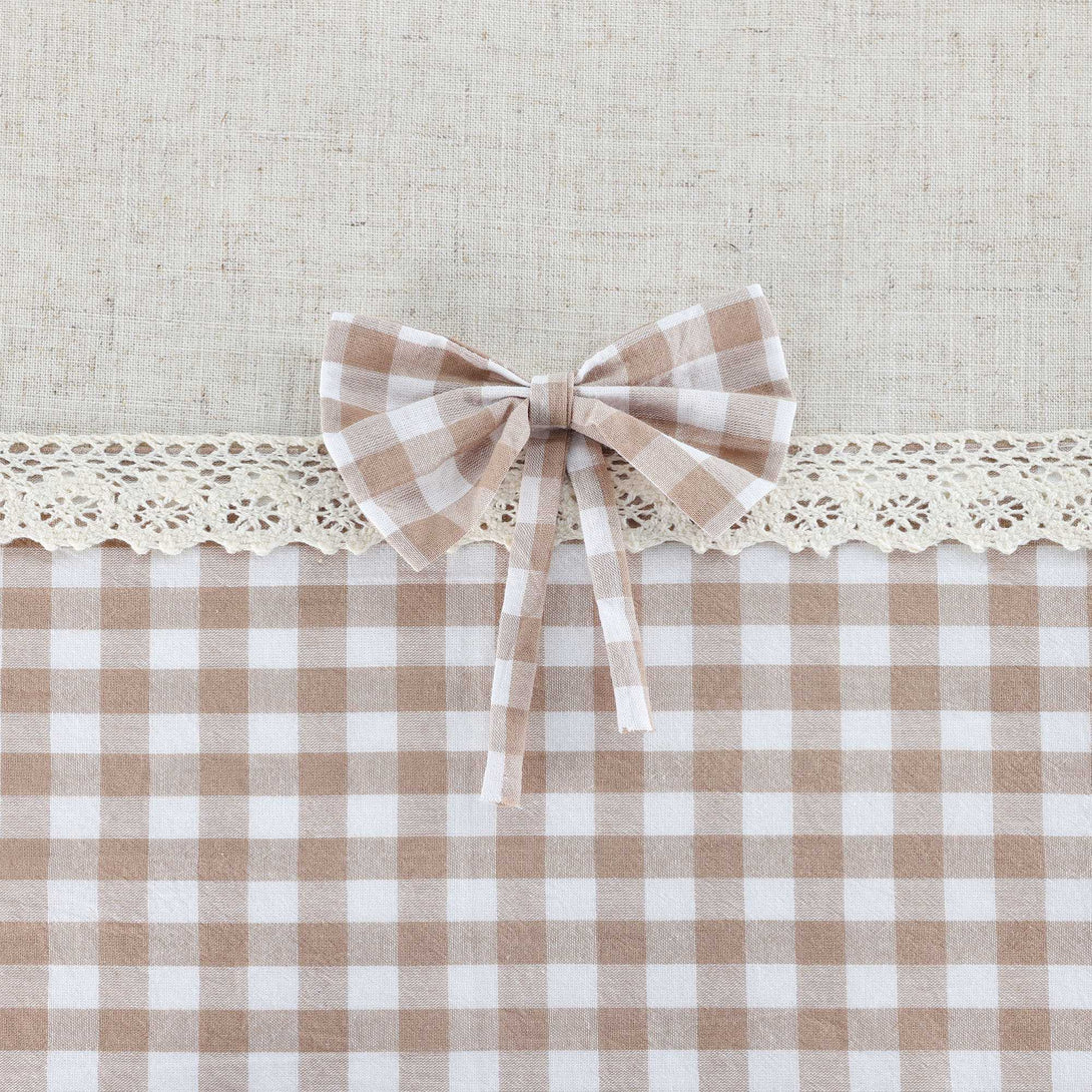 Landhausstil Scheibengardine mit Karomuster - Joyswahl