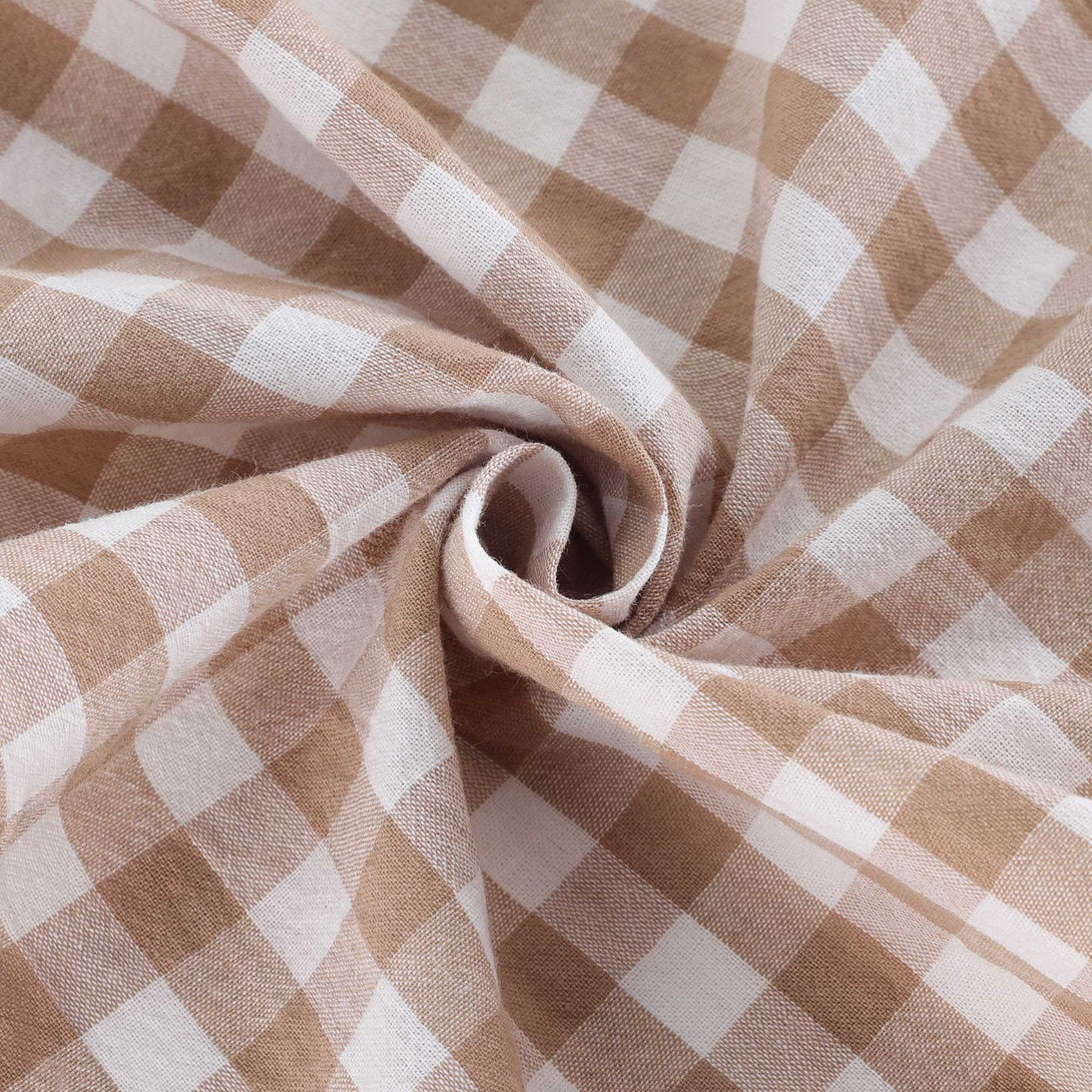 Landhausstil Scheibengardine mit Karomuster - Joyswahl