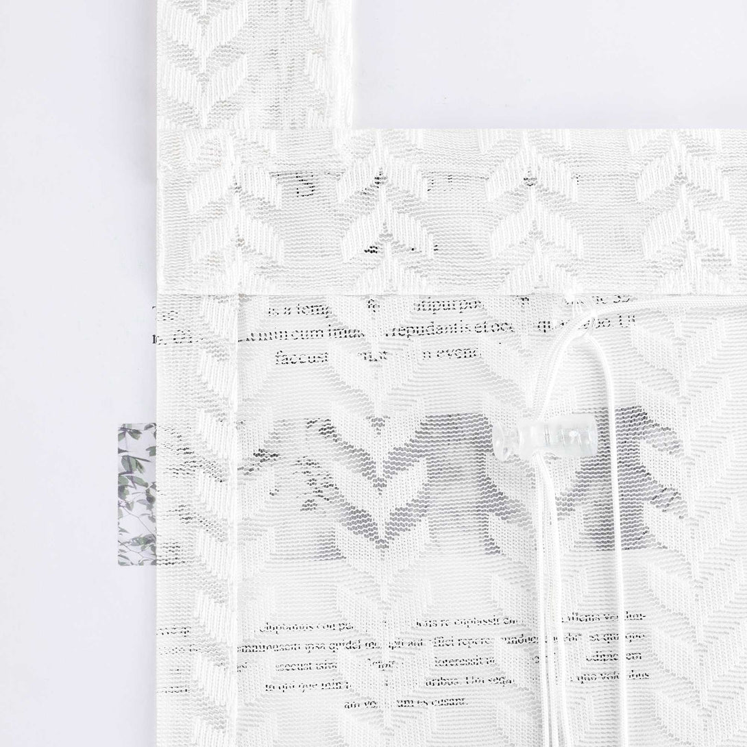 Raffrollo Transparent Mit durchbrochenem Blattmuster und Schlaufenaufhängung - Joyswahl