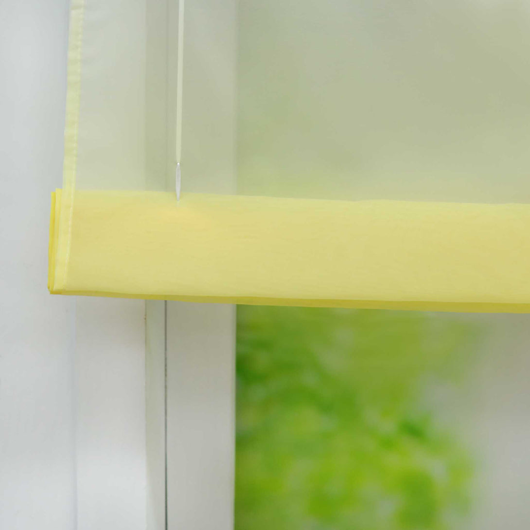 Rollos mit V-Haken Verlaufsfarbe Transparent Lichtfilterung Luftig 1 Stück - Joyswahl