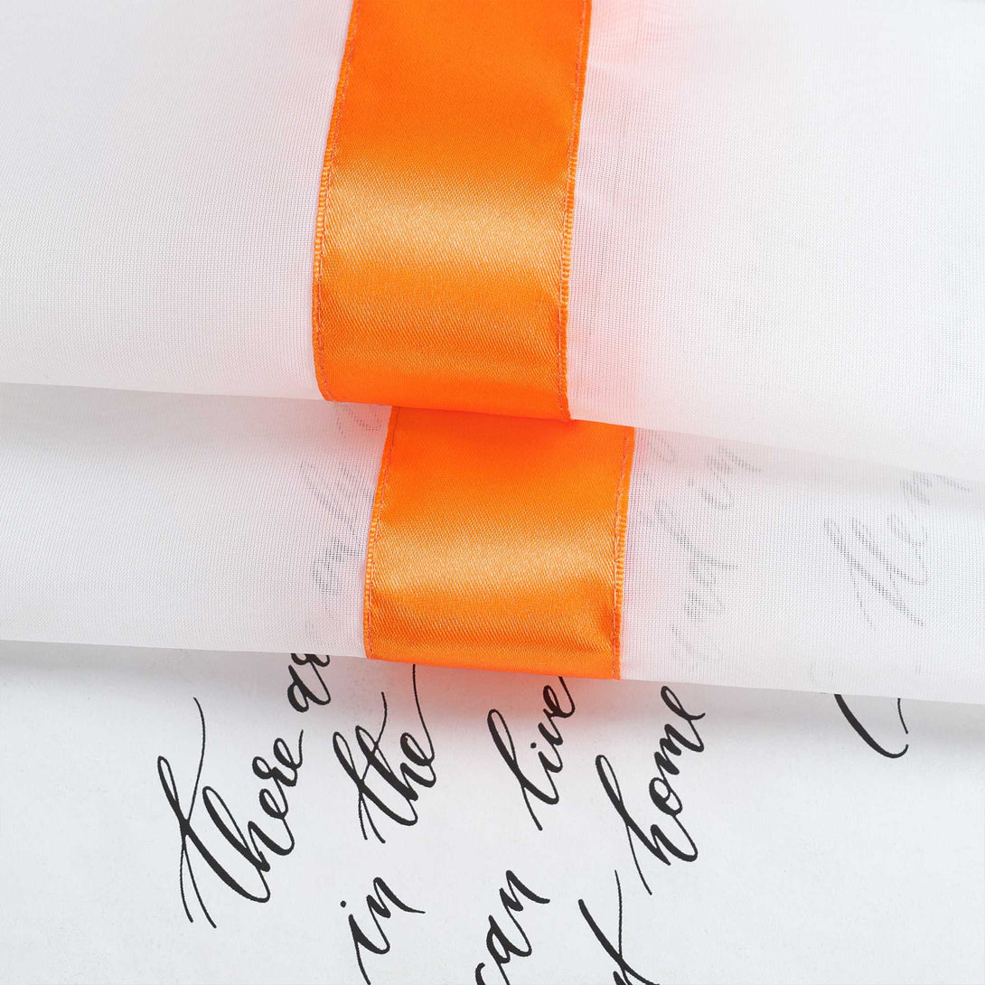 Scheibengardine schlaufengardine aus Polyester mit Satinband transparent 1 Stück - Joyswahl
