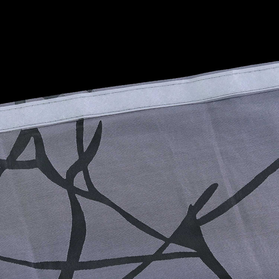 Halbtransparente Schiebegardinen Klettbandschal mit grobes Zweigmuster Lichtdurchlässig 2 er Set - Joyswahl