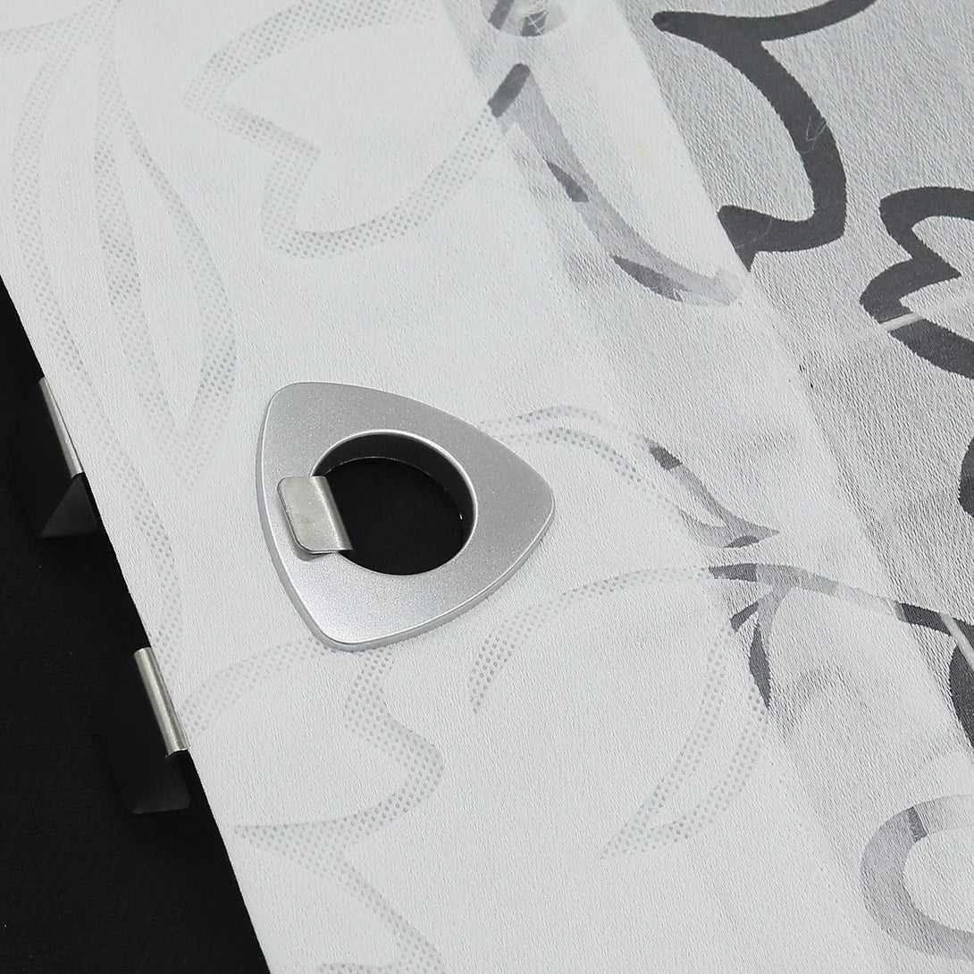 Rollos mit U-Haken transparent Burn-out-Techni Blumenmuster 1 Stück - Joyswahl